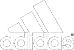 Adidas logo with three slanted stripes above the brand name 