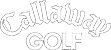 Callaway Golf logo. White outlined text on a black background, 