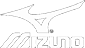 Mizuno logo with stylized, overlapping lines forming a bird-like shape and the word 