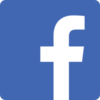Facebook logo: white lowercase