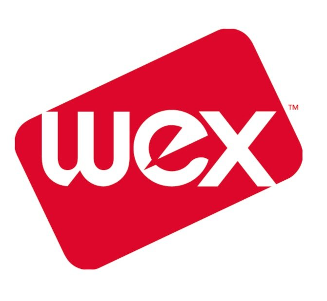 Red tilted rectangle with the white letters 