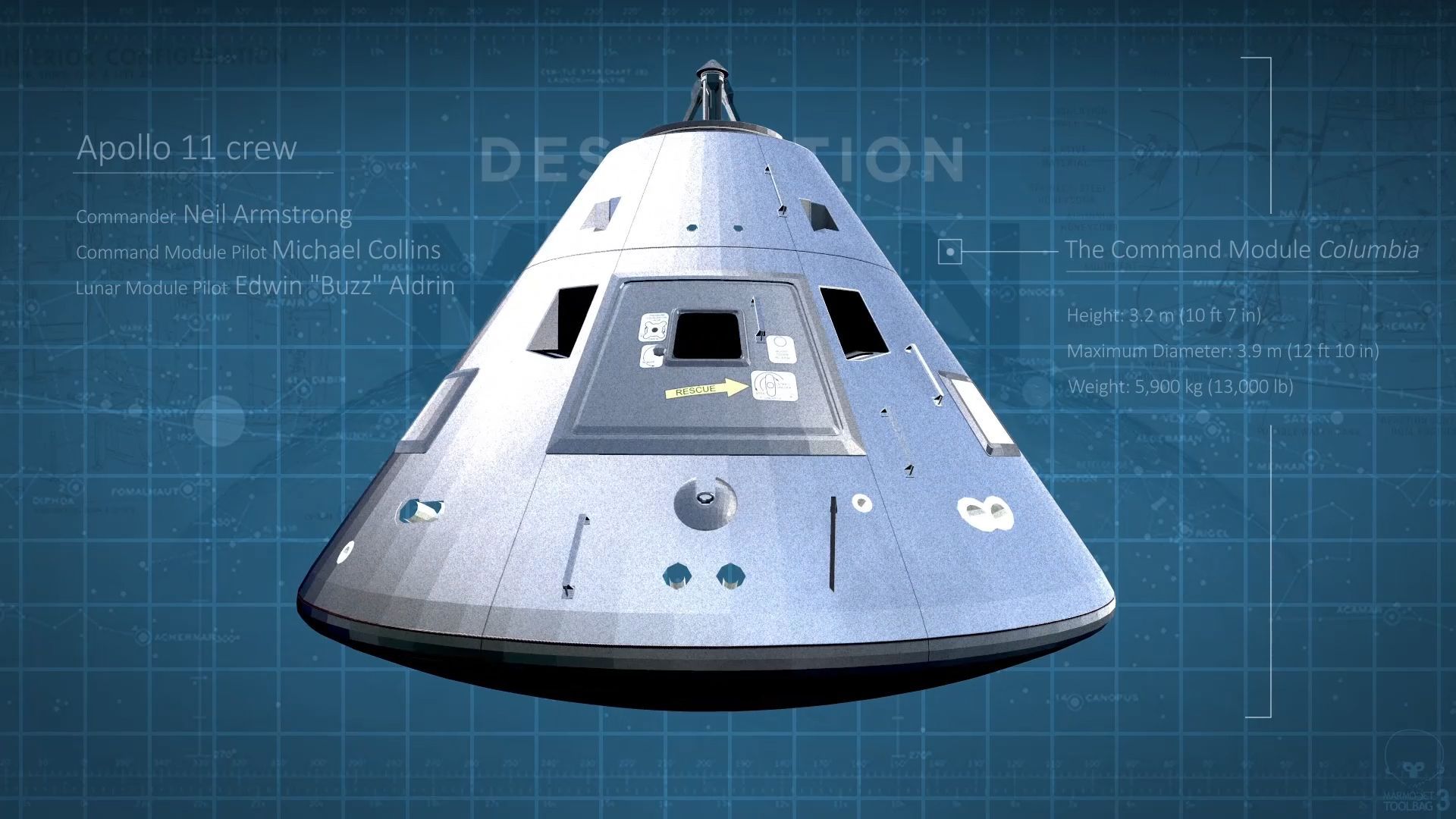 Apollo spaceship 