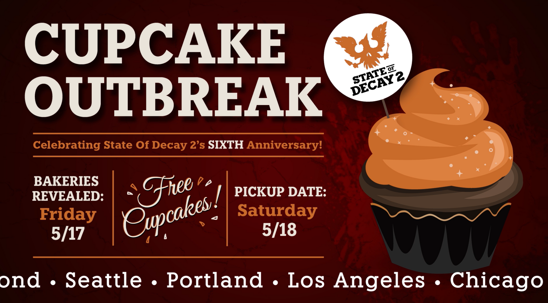 Cupcake with information on the 