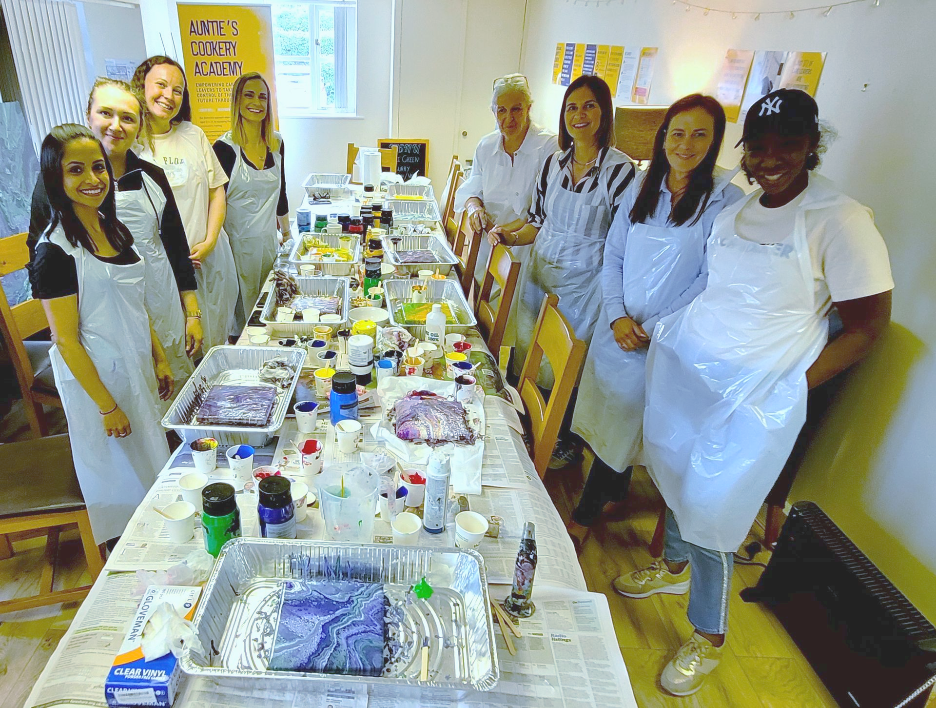 BAM Construction acrylic pouring workshop testimonial