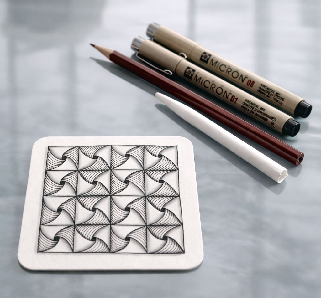 Zentangle drawing creative Team Building Workshop Online