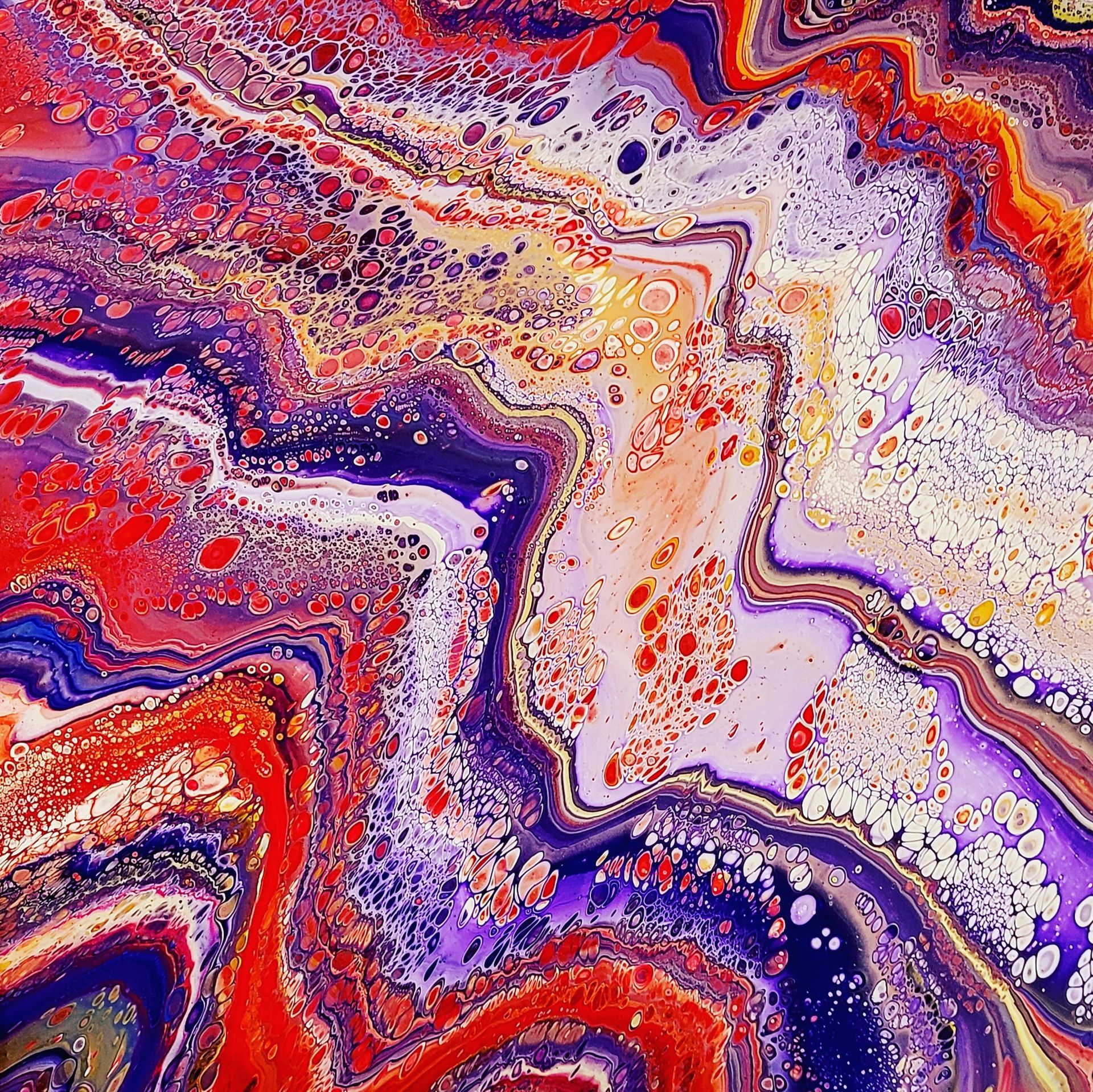 Acrylic pouring art workshop
