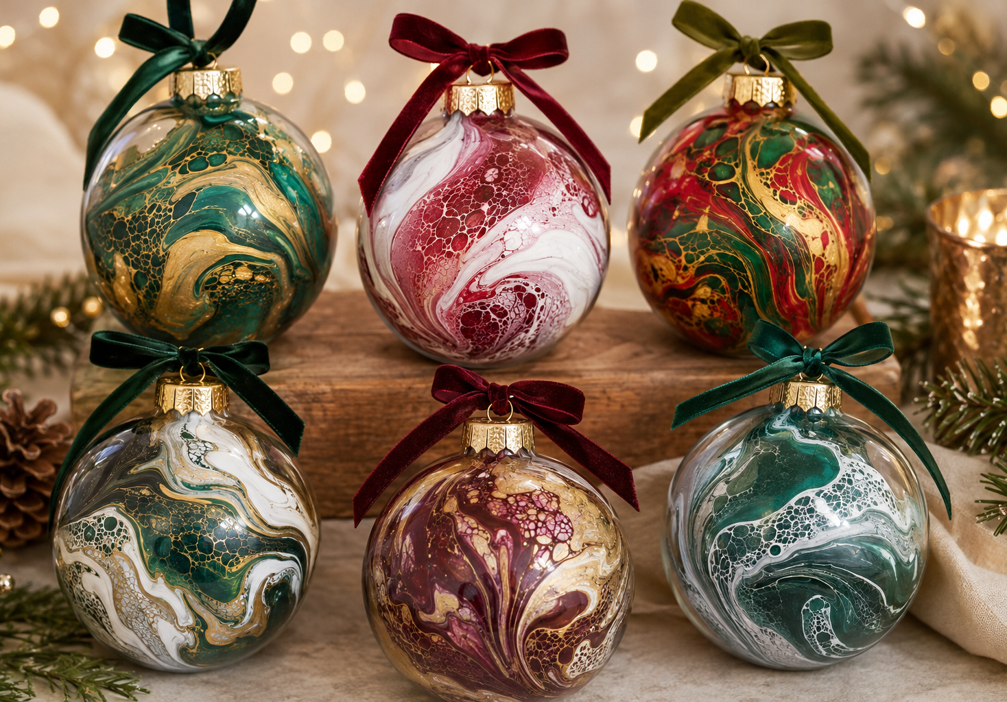 Christmas bauble-making team building workshop