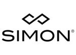 Logo of Simon with a linked diamond shape above the text.