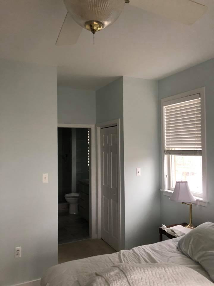House painting waterfront home SPG Paint and Stain Barnegat Light waterfront Long Beach Island LBI