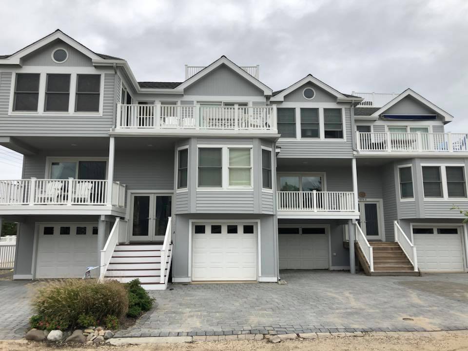 House painting waterfront home SPG Paint and Stain Barnegat Light waterfront Long Beach Island LBI