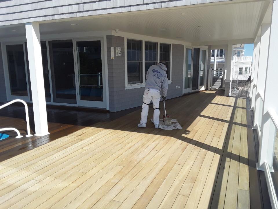 House Stain Painting Brant Beach LBI Long Beach Island Power washing SPG Paint and Stain North Beach LBI Long Beach Island Power washing SPG Paint and Stain North Beach Mahogany Teak Fine Wood