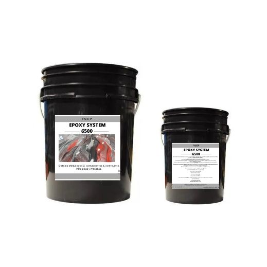 Dos cubos negros de resina epoxi para suelo.