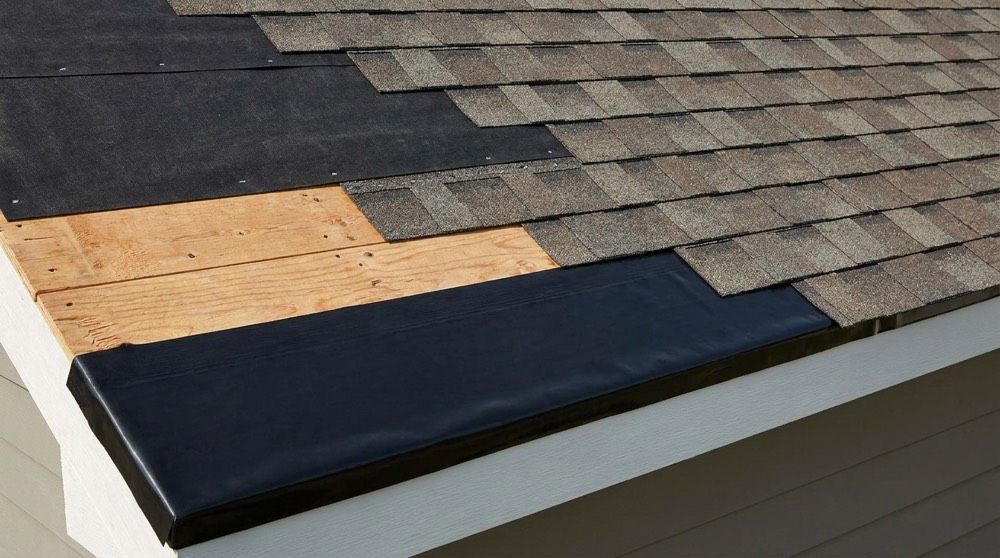 Underlayment and flashing detail on an asphalt shingle roof — Red Patch Roofing Berks County install quality.
