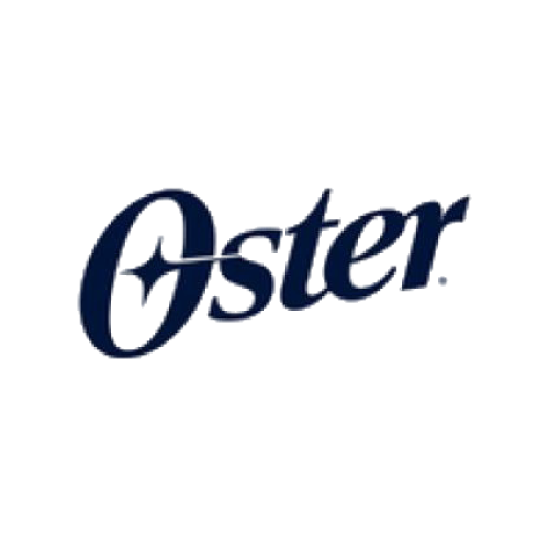 The oster logo is on a white background.