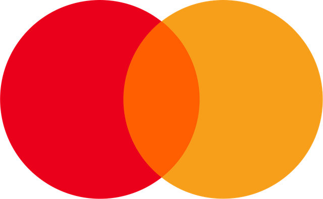 A red and orange circle on a white background.