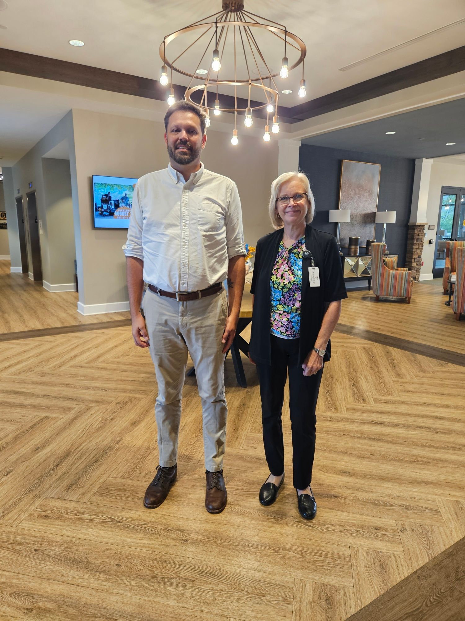 Sherry welcomed Greg Zar, the CEO of Northeast Iowa Area Agency on Aging last week. During Greg’s tour with Sherry, he learned more about Friendship Village and Lifecare. Thank you Greg Zar for accepting Sherry’s invitation to Walk in Friendship! www.NEI3A.org