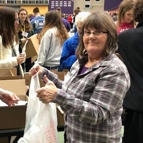 Village employees dedicating time to volunteering and representing the community at the UNI dome