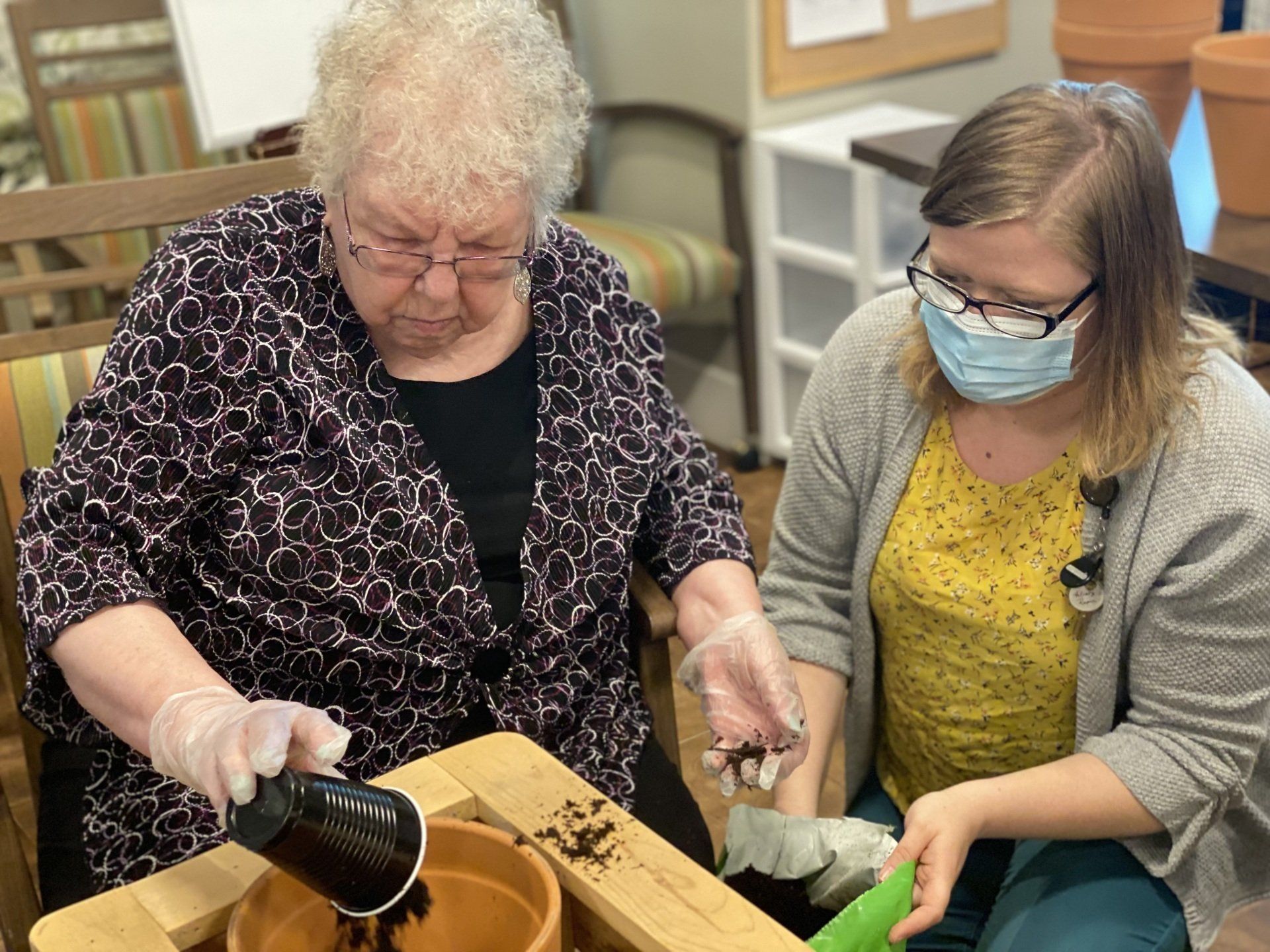 A safe and stimulating environment for the older adult who needs personalized daily assistance.