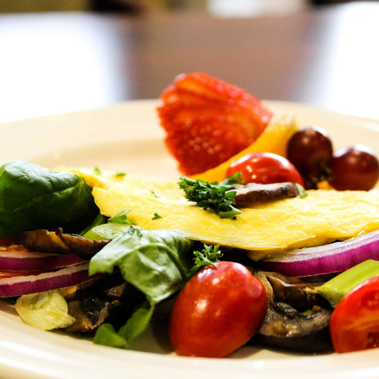 omelet ready to be served