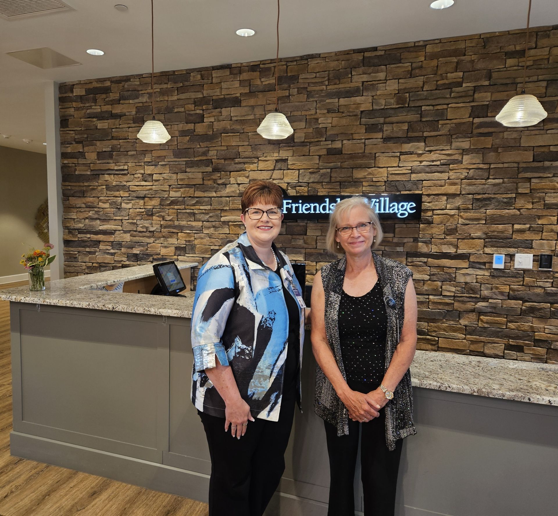 It was great to have Jenni Friedly,  President of Unity Point Hospital, tour our campus and see our beautiful Wellspring Living Skilled Nursing building!  We appreciate you coming!