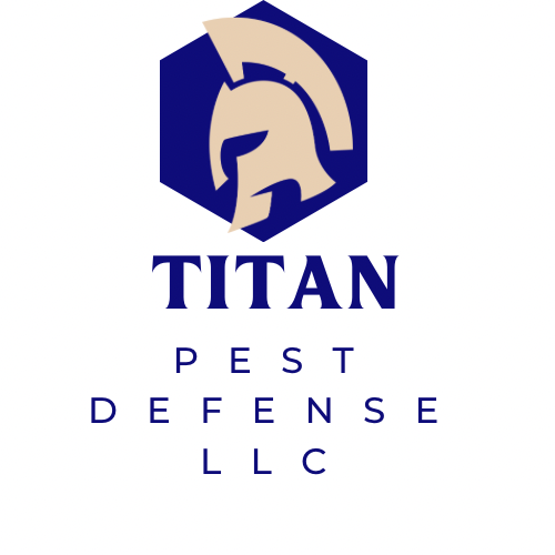A logo for a company called titan pest defense llc