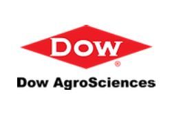 Dow AgroSciences logo with red diamond and white “DOW” text above black company name