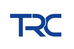 Blue TRC logo on a white background