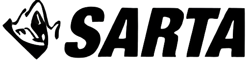 A black logo with a theatre mask outlined on the left. The logo says