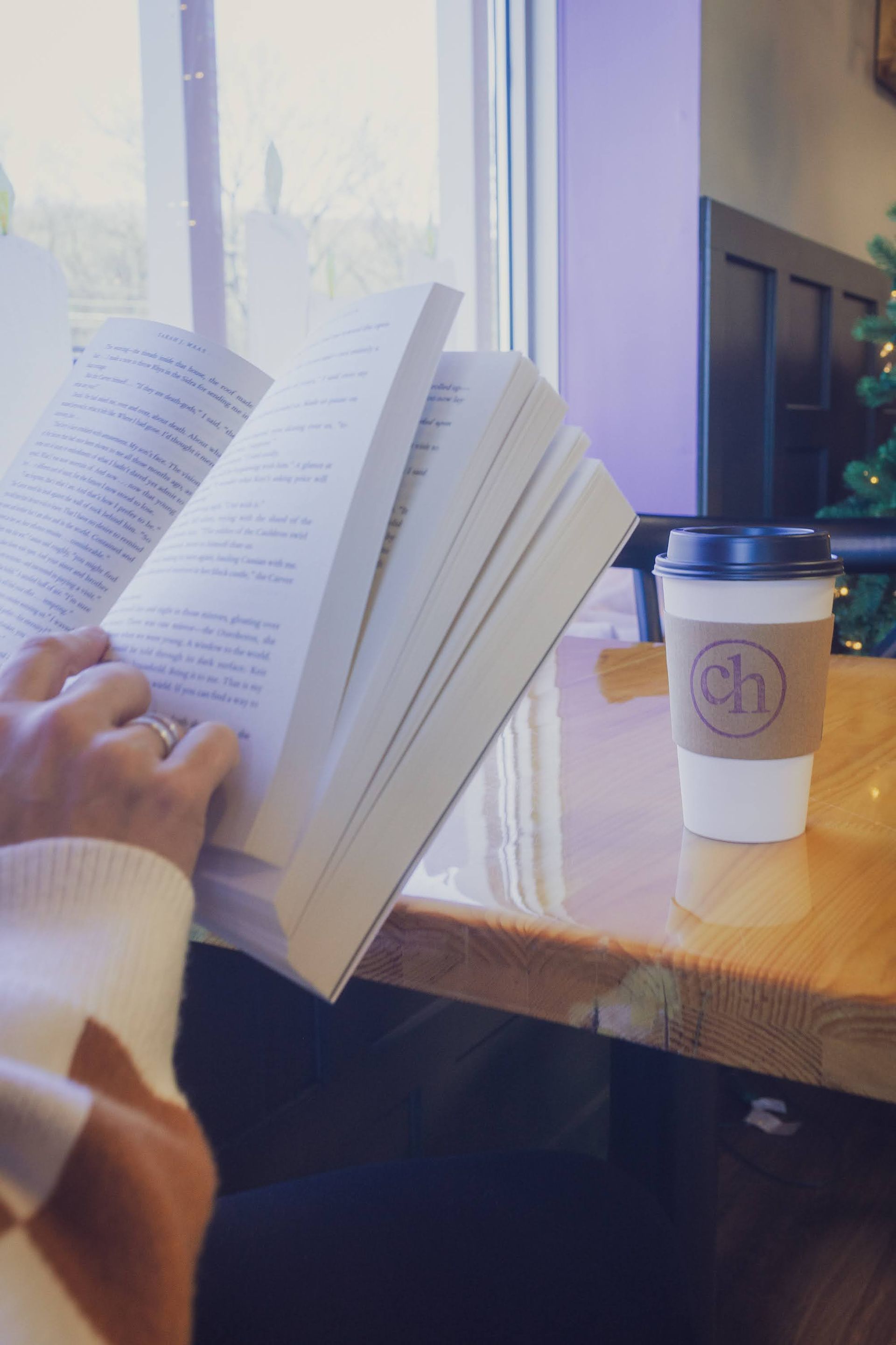 book and coffee