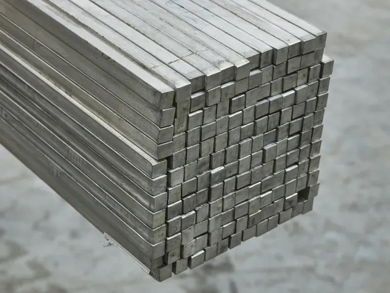 Barra quadrada laminada