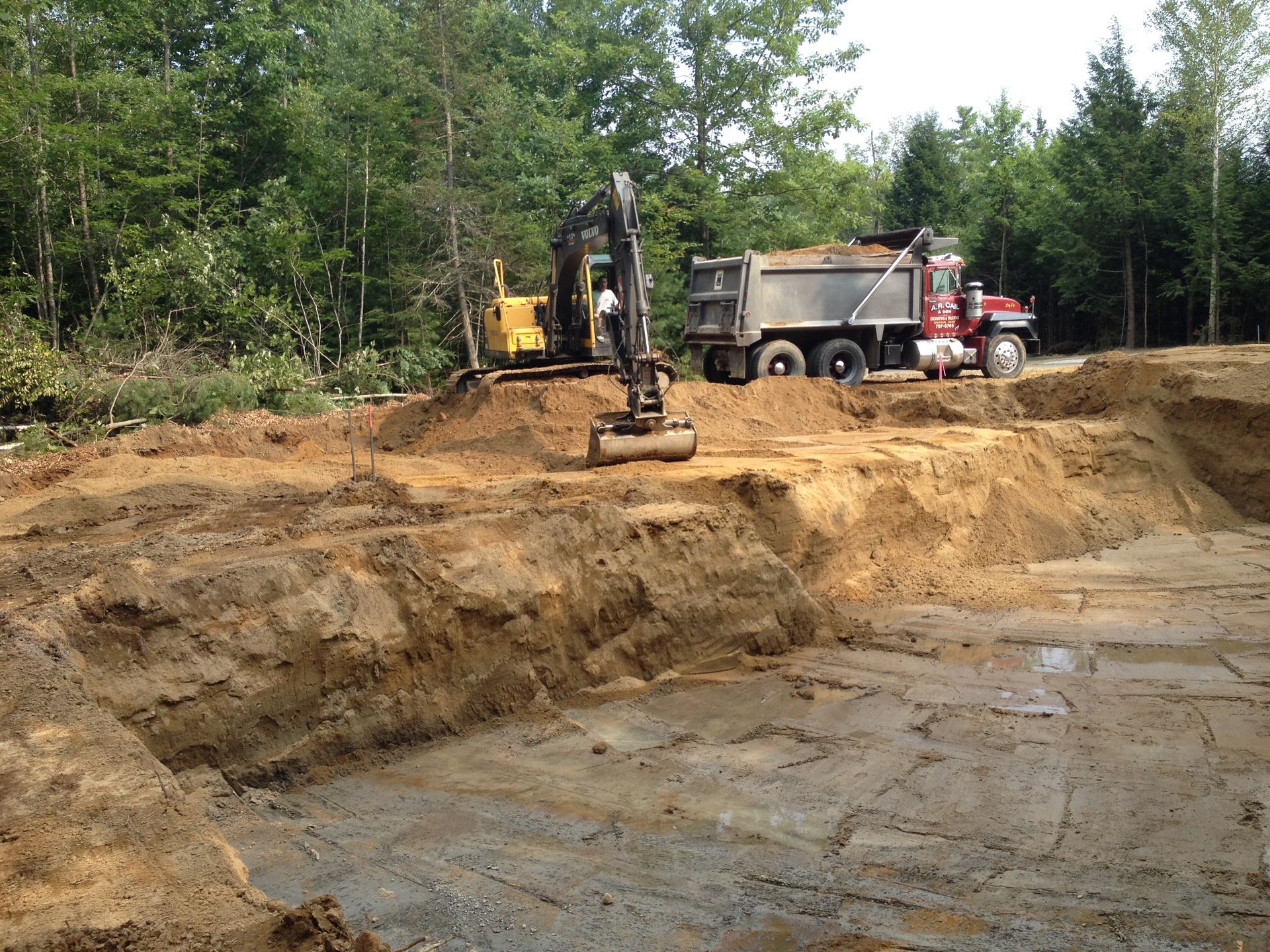 AR Cail ground excavation for foundation build.