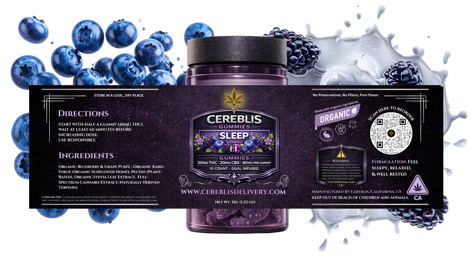 Cereblis Sleep - Indica 1:1