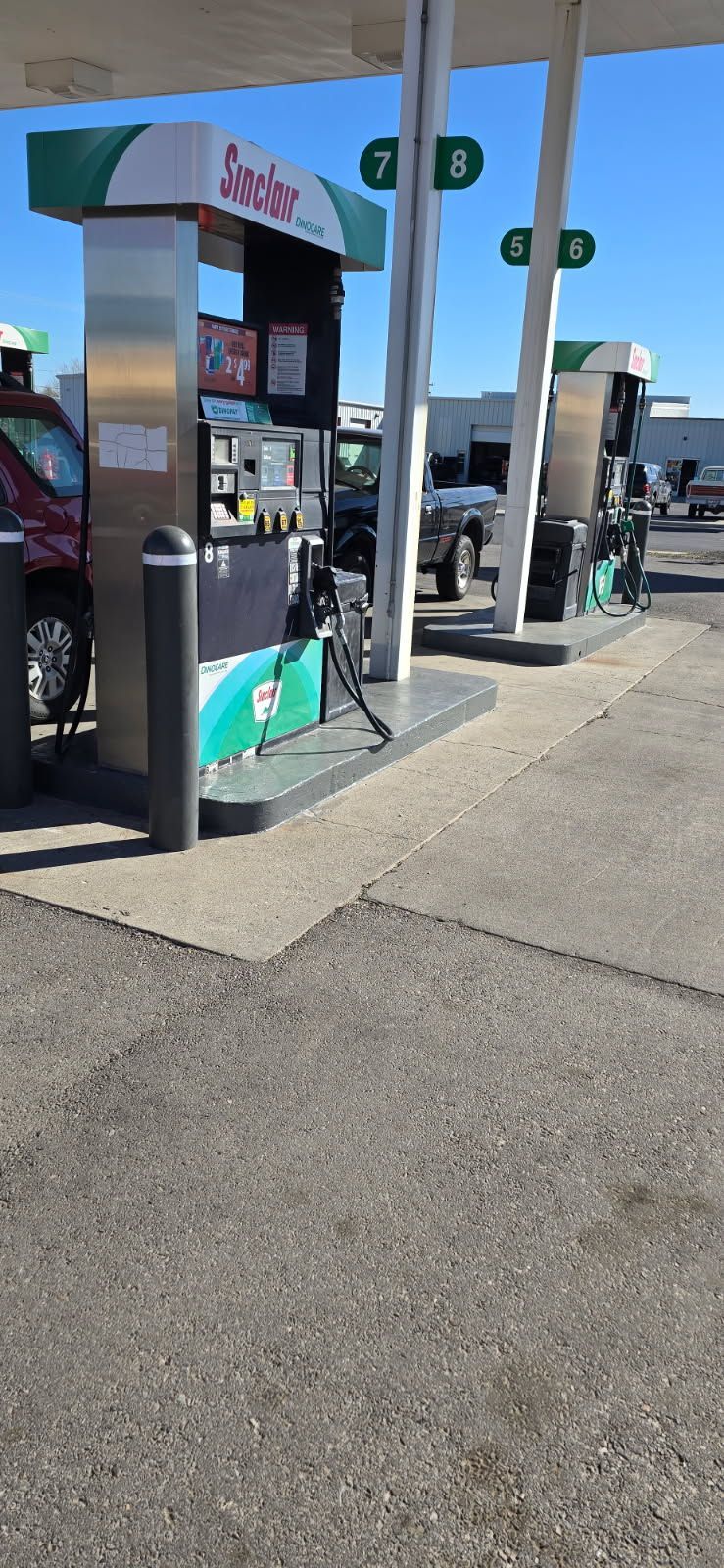 fueling service station canopy