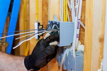 Electrician Fixing Wires — East Brunswick, NJ — Diamond Electric Services