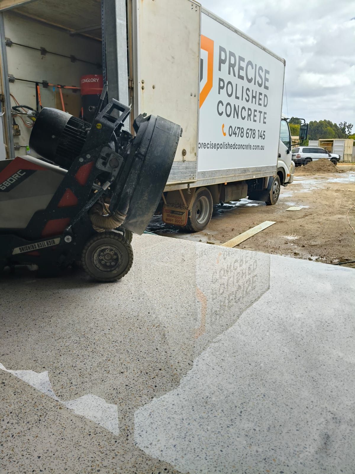 Hone and seal full exposure Precise Polished Concrete