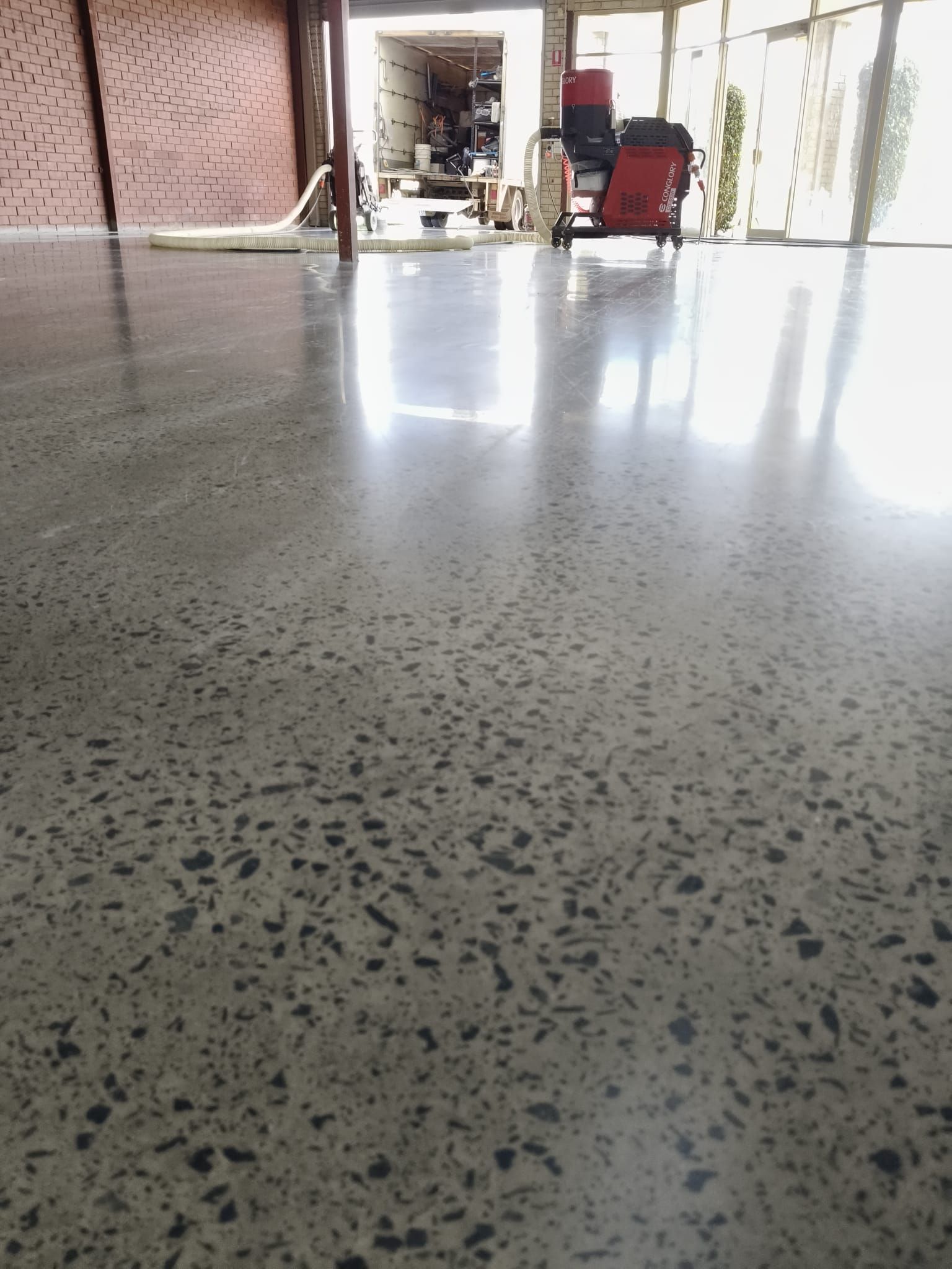 Full Exposure polished concrete floor Bunbury Western Australia Precise Polished Concrete