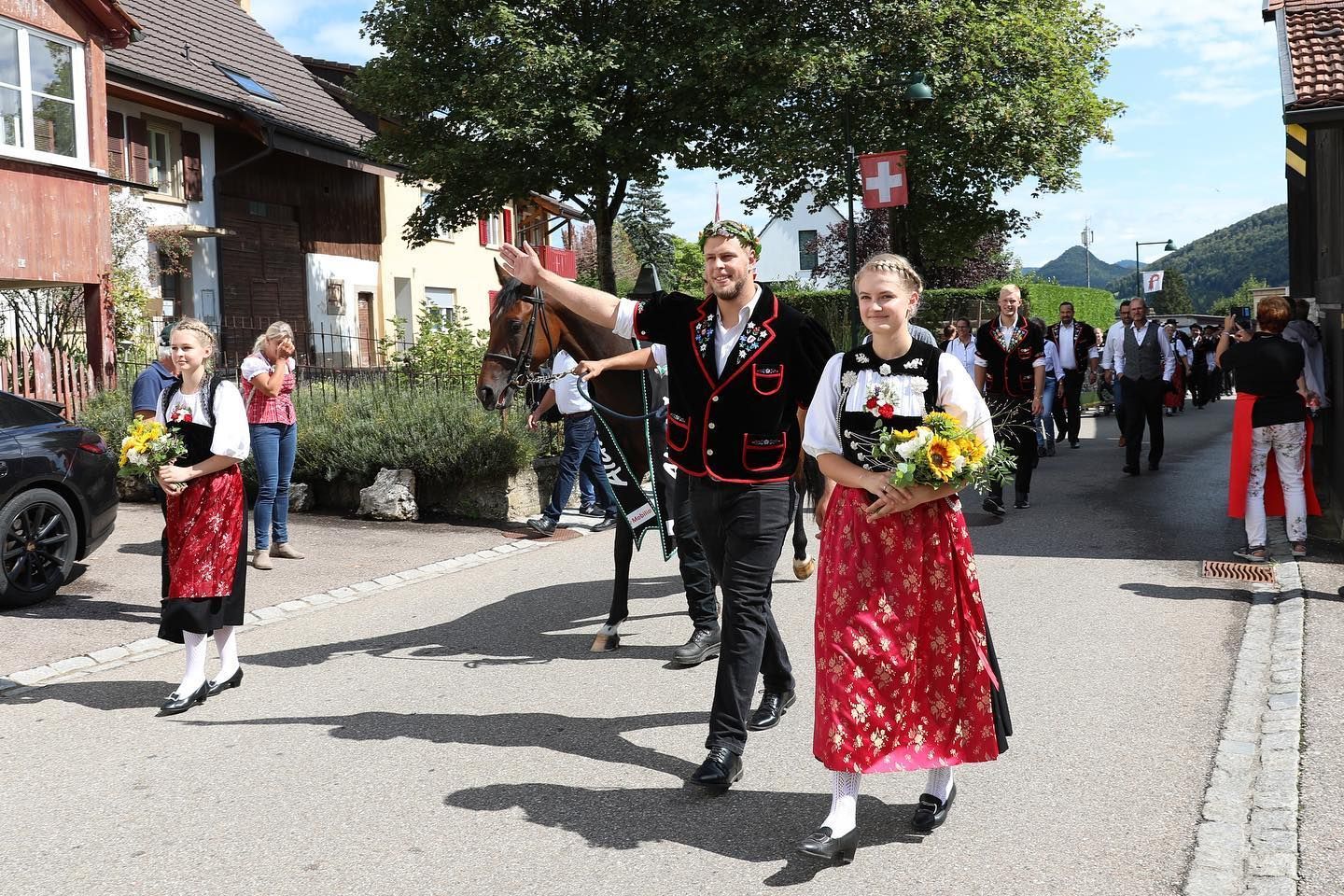 Adrian Odermatt beim ESAF 2022 Empfang