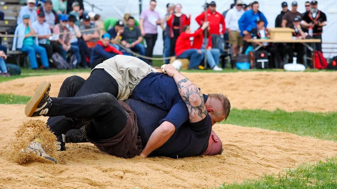 Adrian Odermatt während eines Gangs im Sägemehl