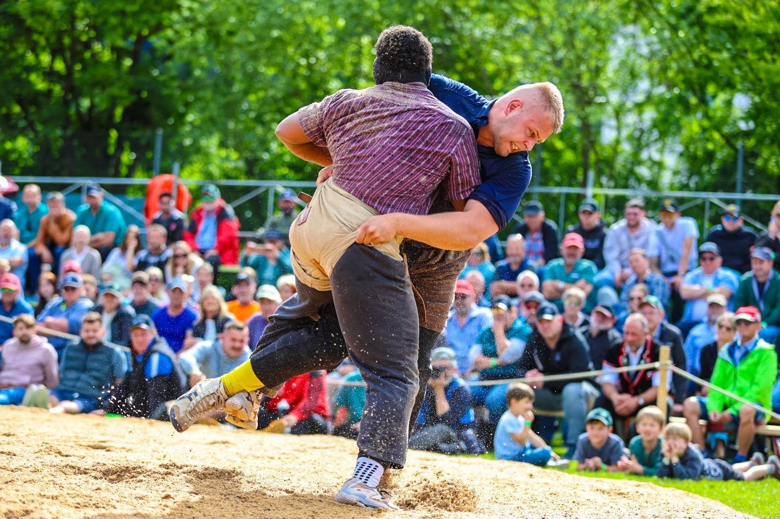 Adrian Odermatt mit Kranz