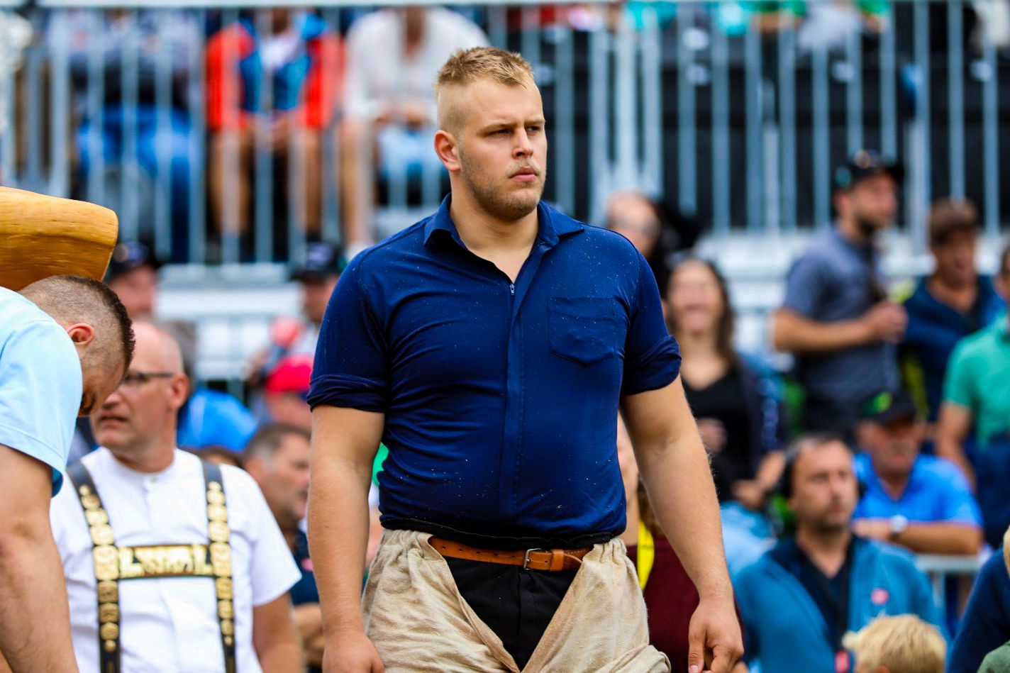 Adrian Odermatt in Vorbereitung auf den nächsten Einsatz