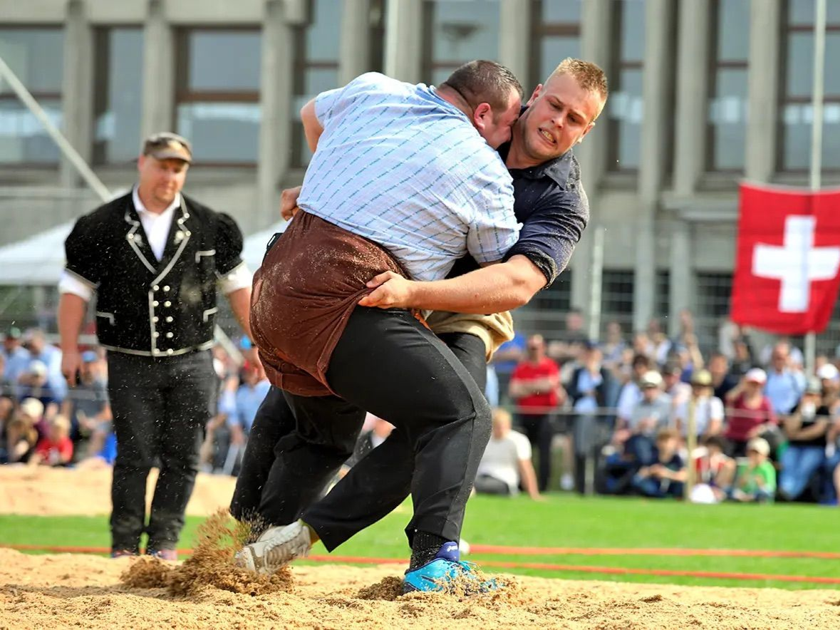 Adrian Odermatt beim Versuch eines Schwungs