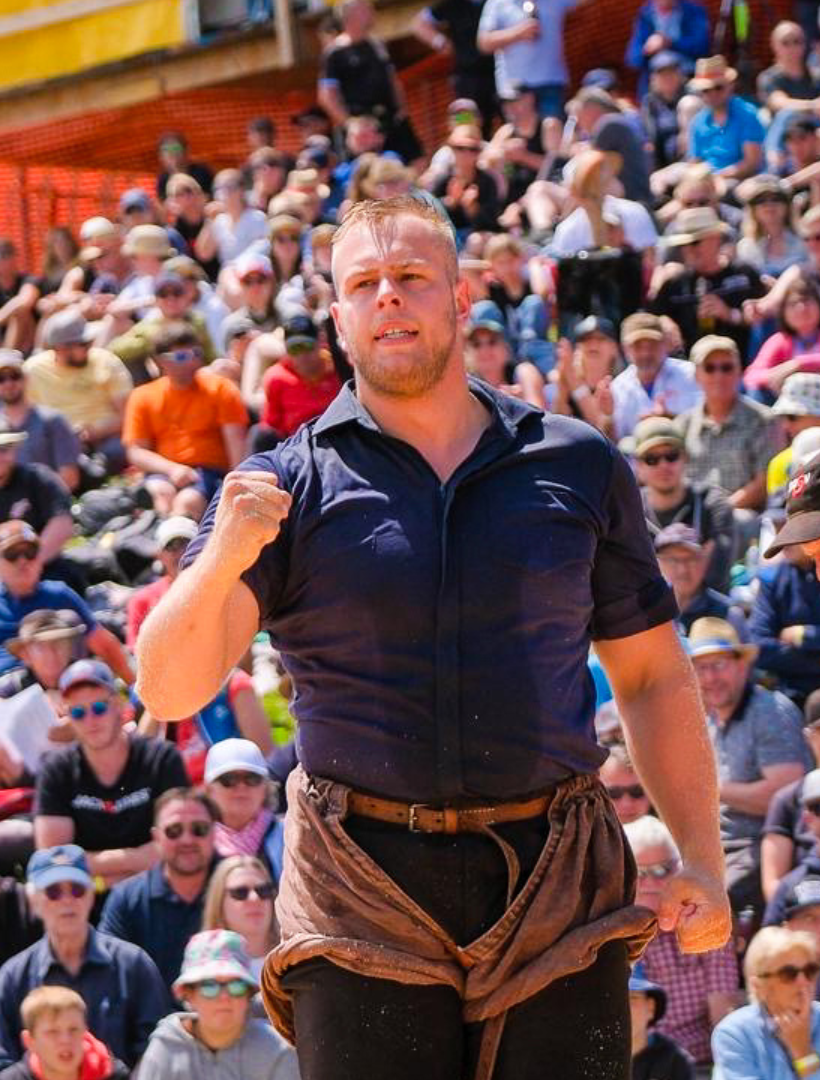 Adrian Odermatt nach entscheidendem Ganggewinn