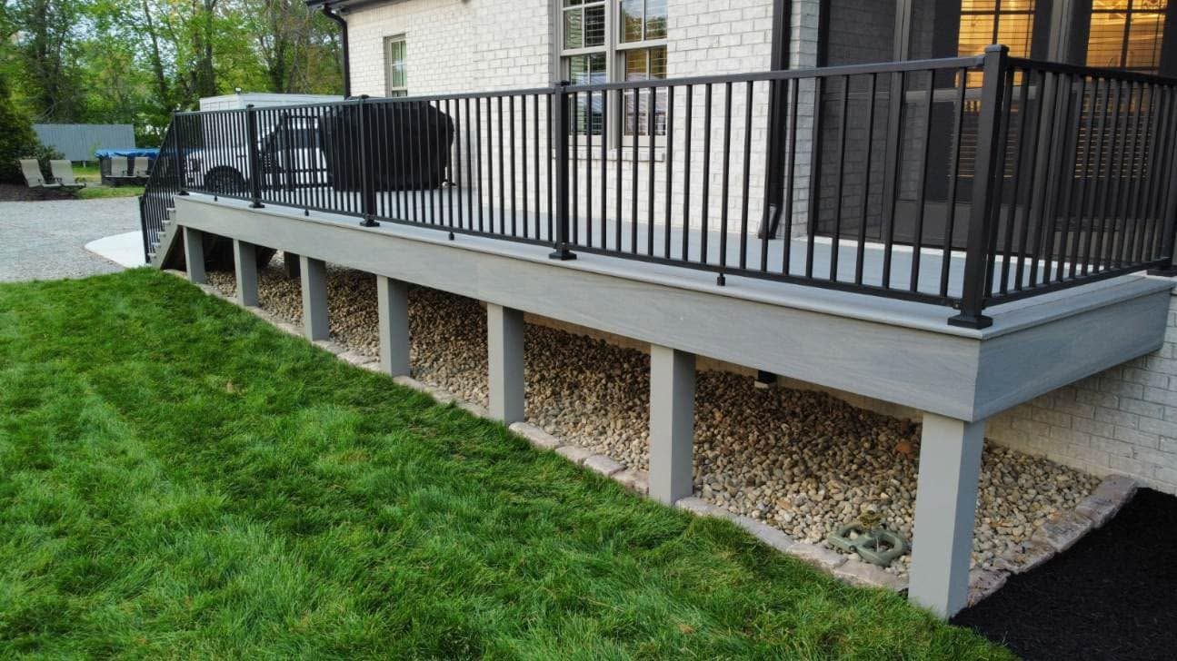 landscaping around porch