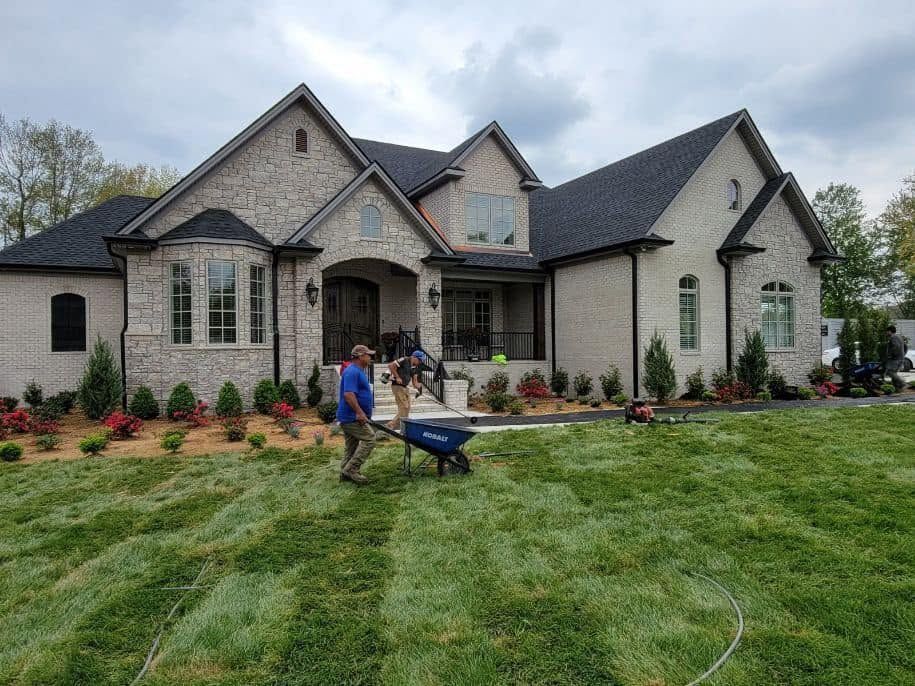 sod installation for new home
