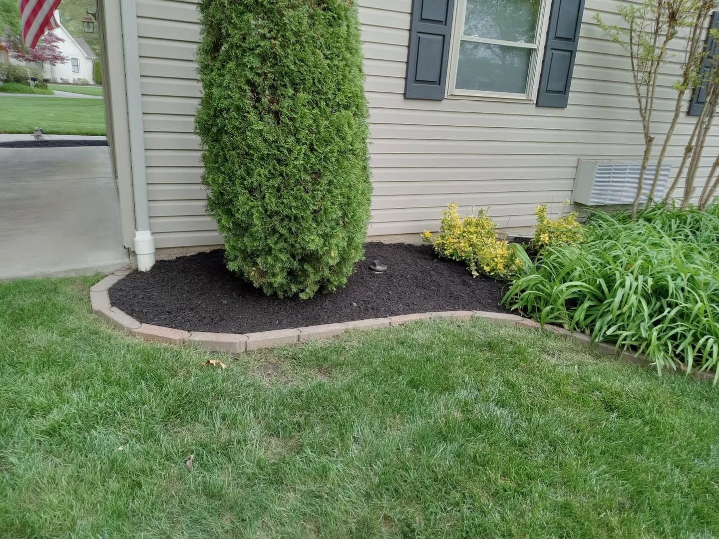 flower bed installation