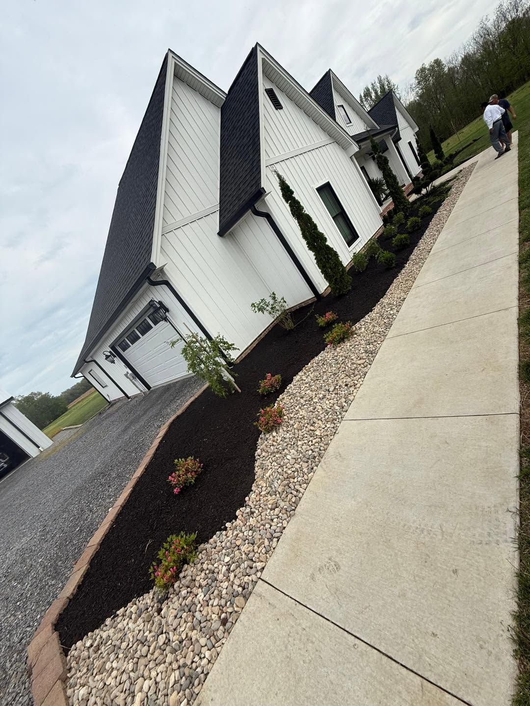 flower bed installation
