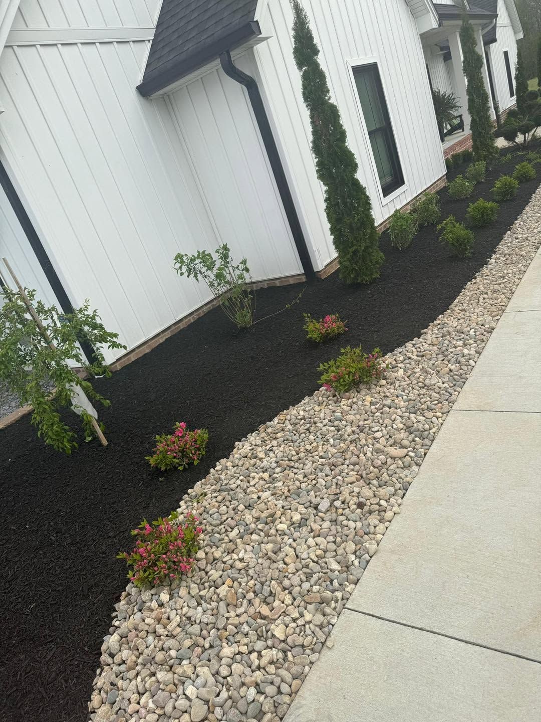 residential landscaping new construction home