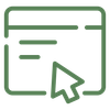 Green Arrange Online Computer Icon