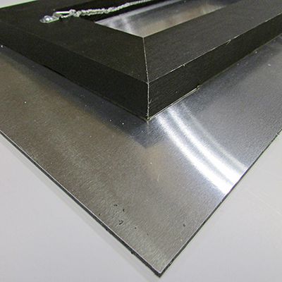 metal print back view