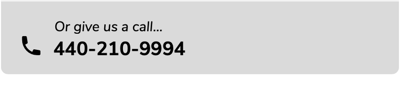 Phone icon with the number 440-210-9994 inside a light gray box. 